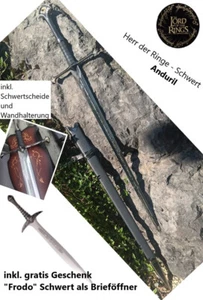 NEU Herr der Ringe Schwert Anduril 133cm groß für Cosplay Sammler Fans LOTR NEW - Bild 1 von 16