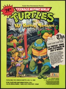 Teenage Mutant Ninja Turtles - Hot Rodding - Orig. 1988 Handelsanzeige / Anzeige_ TMNT - Bild 1 von 1