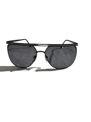 Vintage 80's Women's Rive Gauche RG432 Sunglasses Black and White - Image 1 of 4