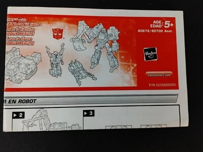 Transformers Armada Hoist Instruction Booklet  - Image 1 of 2