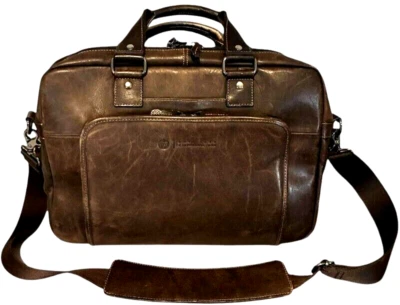 惠普 Elite Top Load T9H72AA 哥伦比亚皮革笔记本电脑包 带 RFID 口袋 — 第 1/4 张图片