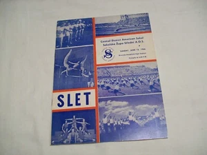Vintage Sokol Slet Booklet 1966 Fitness Day Riverside Brookfield IL High School - Bild 1 von 7