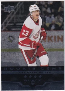 2021-22 Upper Deck Extended Series Lucas Raymond Black Diamond Rookie Gems - Picture 1 of 2