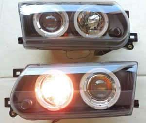 New FACELIFTED Projector Headlight For Tsuru B13 1991 1992 1993 1994 - Balck - Picture 1 of 5