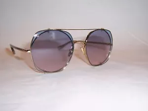 NUOVI OCCHIALI DA SOLE CHLOE CH 0042S 002 ORO/BLU CHIARO 56MM AUTENTICO 0042 - Foto 1 di 10