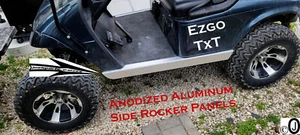 Ezgo TxT Golf Cart anodized Aluminum side Rocker Panel set 1995-2013 - Imagen 1 de 4