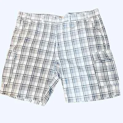 Pantalones cortos para hombre The Foundry gris y blanco talla 50 cintura es de 50 pulgadas Foto 1 de 4