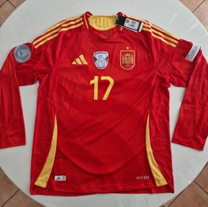 ADIDAS OFFICIAL ORIGINAL SHIRT SPAIN HOME EURO 2024 XL AUTHENTIC WILLIAMS JR. 17 - Picture 1 of 12