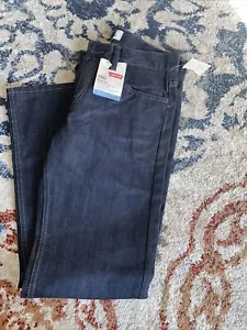 Levi Jeans 27w 27 H Reg Boys 14 Cotton/Polyester Blend NWt 5o5 Black - Picture 1 of 4