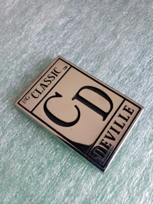 1 BRAND NEW CLASSIC CADILLAC  DEVILLE CD CAR EMBLEM CHROME  E&G - Image 1 of 4