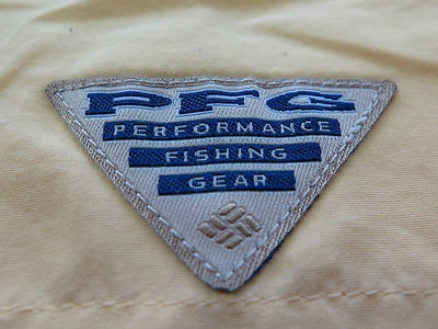 Columbia PFG Hombres Manga Larga Nylon Amarillo Sólido UPF 30+ Camisa de Pesca Ventilada XL Foto 1 de 4