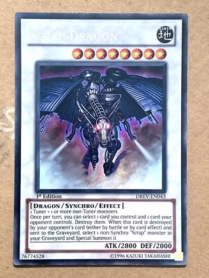 yugioh Scrap Dragon DREV EN043 1st Edition Ultra Rare Near Mint - Image 1 of 4