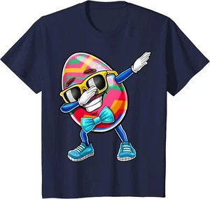 Dabbing Easter Egg Costume Easter Sunday Day Gift Youth Unisex T-shirt - Picture 1 of 7