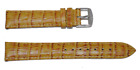Bracelet montre cuir gold grain alligator 18mm