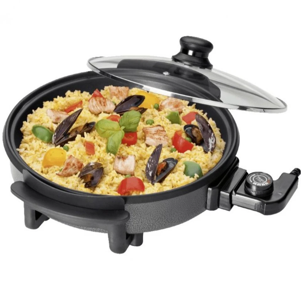 Elektrische Bratpfanne Pizzapfanne Multipfanne Partypfanne Elektropfanne 32-42cm - Bild 1 von 1