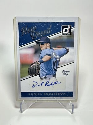 2017 Panini Donruss New Breed Auto Daniel Robertson #NB-DR Rookie Auto RC - Image 1 of 2