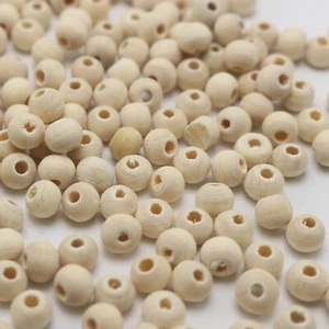 1000 Natural Untreated Plain Wood Round Beads 5mm~Wooden Spacer beads - Picture 1 of 5