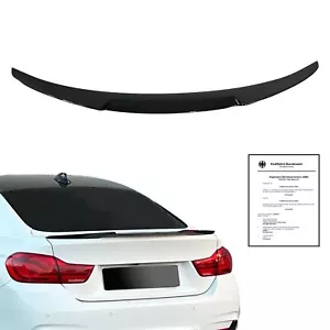 Heckspoiler Spoilerlippe SCHWARZ GLANZ mit ABE für BMW 4er F36 Gran Coupe 13-21 - Bild 1 von 3