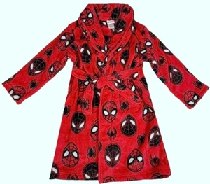 Spider-man Marvel Avengers Superhero Boy's Red Fleece Bathrobe, Robe - Picture 1 of 4