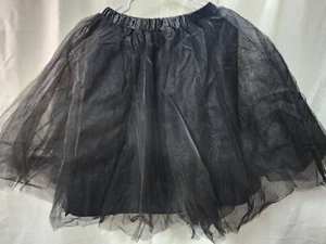 Girls Mid Rise Mini Tutu Skirt, Black, Small - Picture 1 of 4