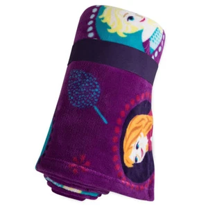New Disney Store Frozen Elsa Anna Blanket 50" x 60" Fleece Throw - Picture 1 of 2