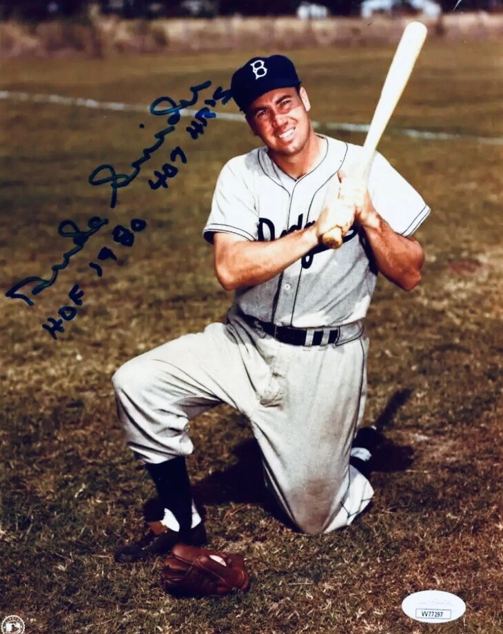 Duke Snider Brooklyn Dodgers HOFer Autographed 8x10 W/JSA Inscriptions! Rare! - Image 1 of 1