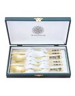Mint owl all gold spoon and chopsticks set for 2 people
