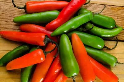 SEEDVILLE USA 200 Hot SERRANO TAMPIQUENO PEPPER Mexican Chile Capsicum Annuum Vegetable Seeds