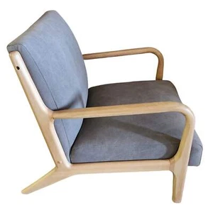 Threshold Esters Wood Arm Chair - Charcoal Gray with Natural Light Wood Finish - Picture 1 of 4