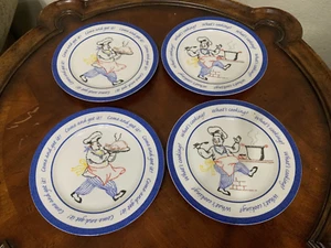 The Cellar Chef Salad Plate 9.25" Federated Dept Store 1999 Set of 4 Bangladesh - Picture 1 of 12