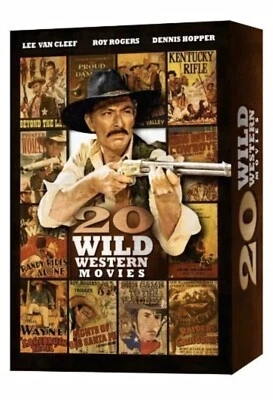 20 Wild Western Movies-John Wayne,Roy Rogers,Lee Van Cleef,Dennis Hopper- DVD - Image 1 of 2