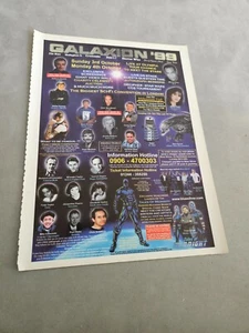 TPEEP266 MAGAZINE ADVERT 11X8" GALAXION '99 - DAVE PROWSE, WARWICK DAVIS - Picture 1 of 1