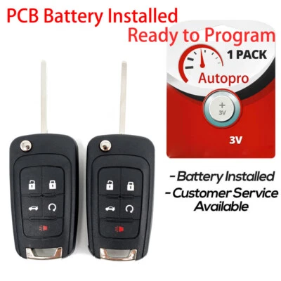 2 For 2010 2011 2012 2013 2014 2015 2016 2017 Chevrolet Equinox Remote Key Fob - Image 1 of 4