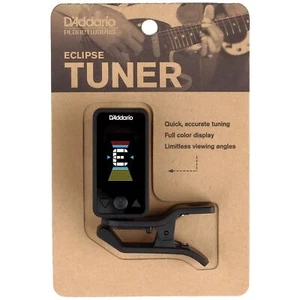 D'Addario PW-CT-17BK Eclipse Clip-on Chromatic Tuner for Guitar and Bass, Black - Picture 1 of 7