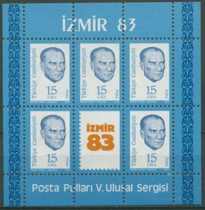 Turquía 1983 Exposición de Sellos IZMIR '83 Bloque 23 Sin Usar (C6714) - Imagen 1 de 1