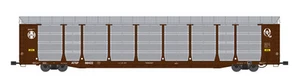 USA Trains G Scale BI LEVEL AUTO CARRIER R17172 ATSF tuscan/yellow - Picture 1 of 1