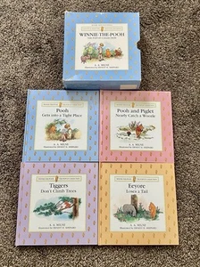 1994 Disney Winnie the Pooh Pop-Up Collection 4 Books In Carry-All Cardboard Box - Foto 1 di 14