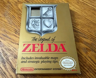 oval seal The Legend of Zelda complete in box nintendo nes game w/ map - Image 1 of 4