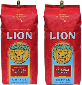 2er Pack Original Lion Kaffee, Drip Grind, 2 große 24-Unzen Beutel, Made in Hawaii, USA - Bild 1 von 1