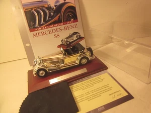 ATLAS 1/43 DIECAST PREMIUM SILVER/CHROME, CLASSIC 1933 MERCEDES BENZ SS ROADSTER - Bild 1 von 9