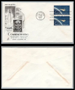 US FDC # 1193 4c Project Mercury  ArtCraft pair  1962, 9p9121 - Picture 1 of 1