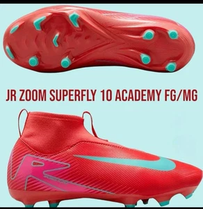 Nike Jr Zoom Mercurial Superfly 10 Academy FG / MG  Ember Glow Size 2Y - Picture 1 of 10