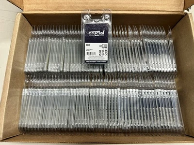 Lote de 50 Memoria Crucial 4GB DDR4-2400 SODIMM RAM PC4-19200 Laptop CT4G4SFS824A Foto 1 de 2