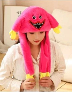 KISSY MISSY Hut mit langen Ohren beweglich & LICHTER - PINK & GELB - 23" MOHNSPIELZEUG  - Bild 1 von 5