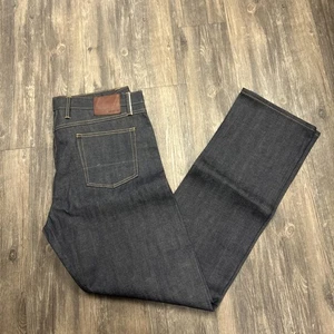 Gustin Pants Mens 40 Blue Jeans 1 Straight Leg Button Fly Adult 36" Inseam - Imagen 1 de 7