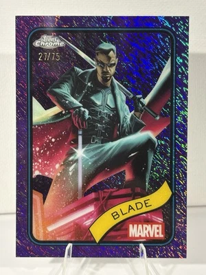 2025 Topps Chrome Marvel BLADE #126 Purple Shimmer /75 - Image 1 of 2