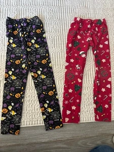 Girls Holiday Leggings, Size 7/8 - Picture 1 of 3