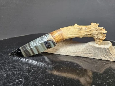 Increíblemente Raro Stiped Burns Obsidiana Verde ~ Cuchillo ~ Artista COLECCIONADO EN TODO EL MUNDO Foto 1 de 4