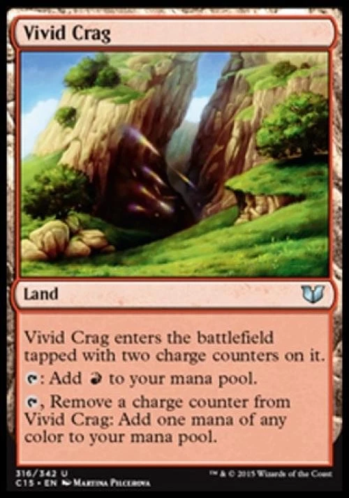 Vivid Crag - Medium Play MTG Commander 2015 - Image 1 of 1
