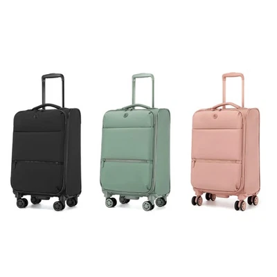 Leichtkoffer Trolley-Koffer Stoffkoffer Handgepäck Reisekoffer Kabinengepäck - Bild 1 von 4